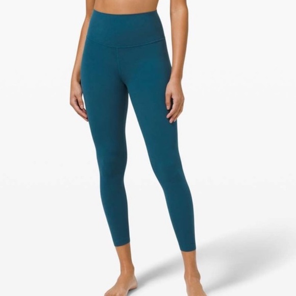 lululemon athletica Pants - Lululemon Align High Waist Leggings Pants with Pockets Teal Size 4